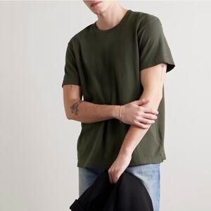 Nili Lotan Bradley Cotton-Jersey T-Shirt Green size S